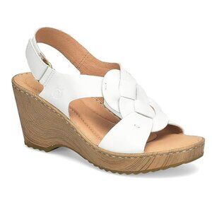 Born Women's White Nina Slingback Sandal SZ 10M - NWT